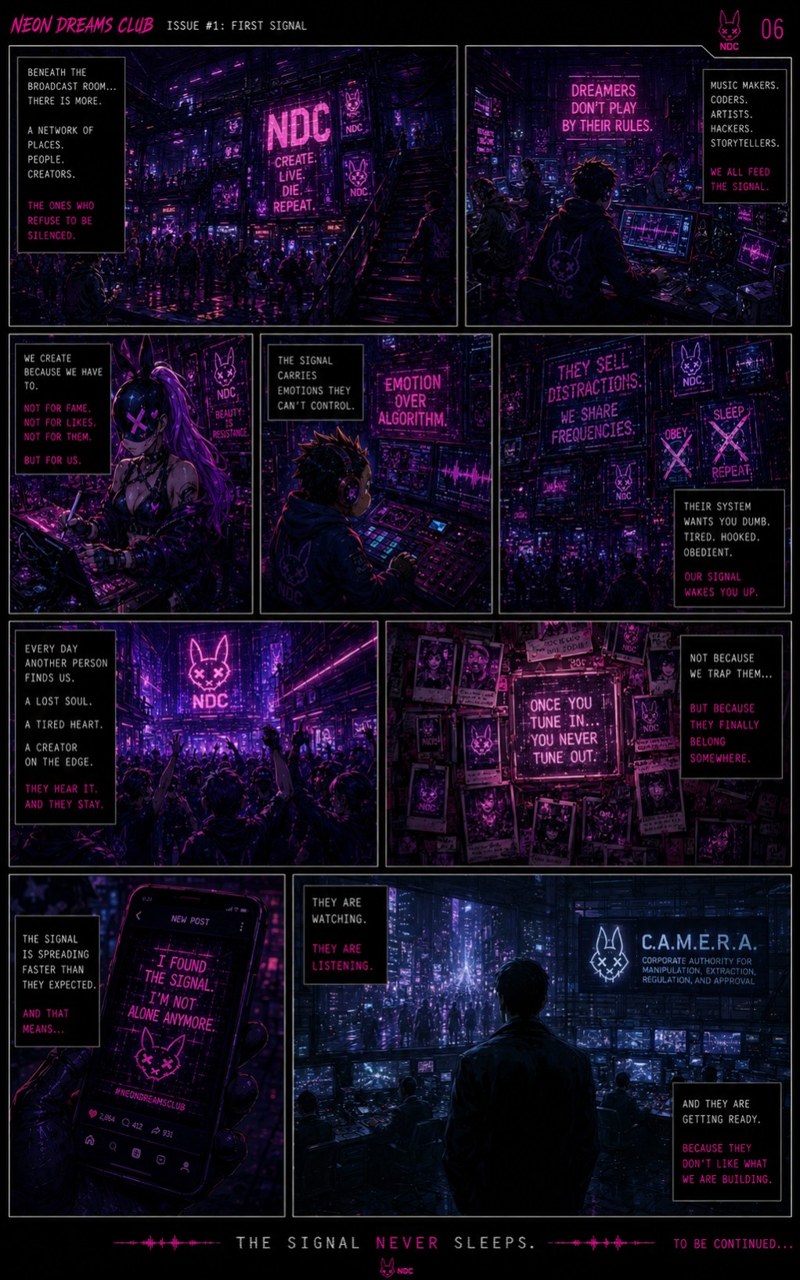 Neon Dreams Club First Edition page 1