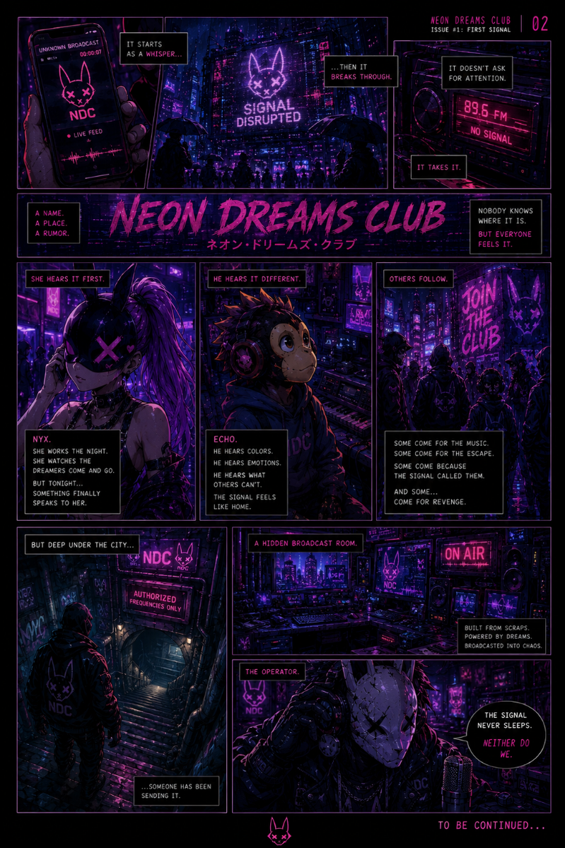 Neon Dreams Club First Edition page 3