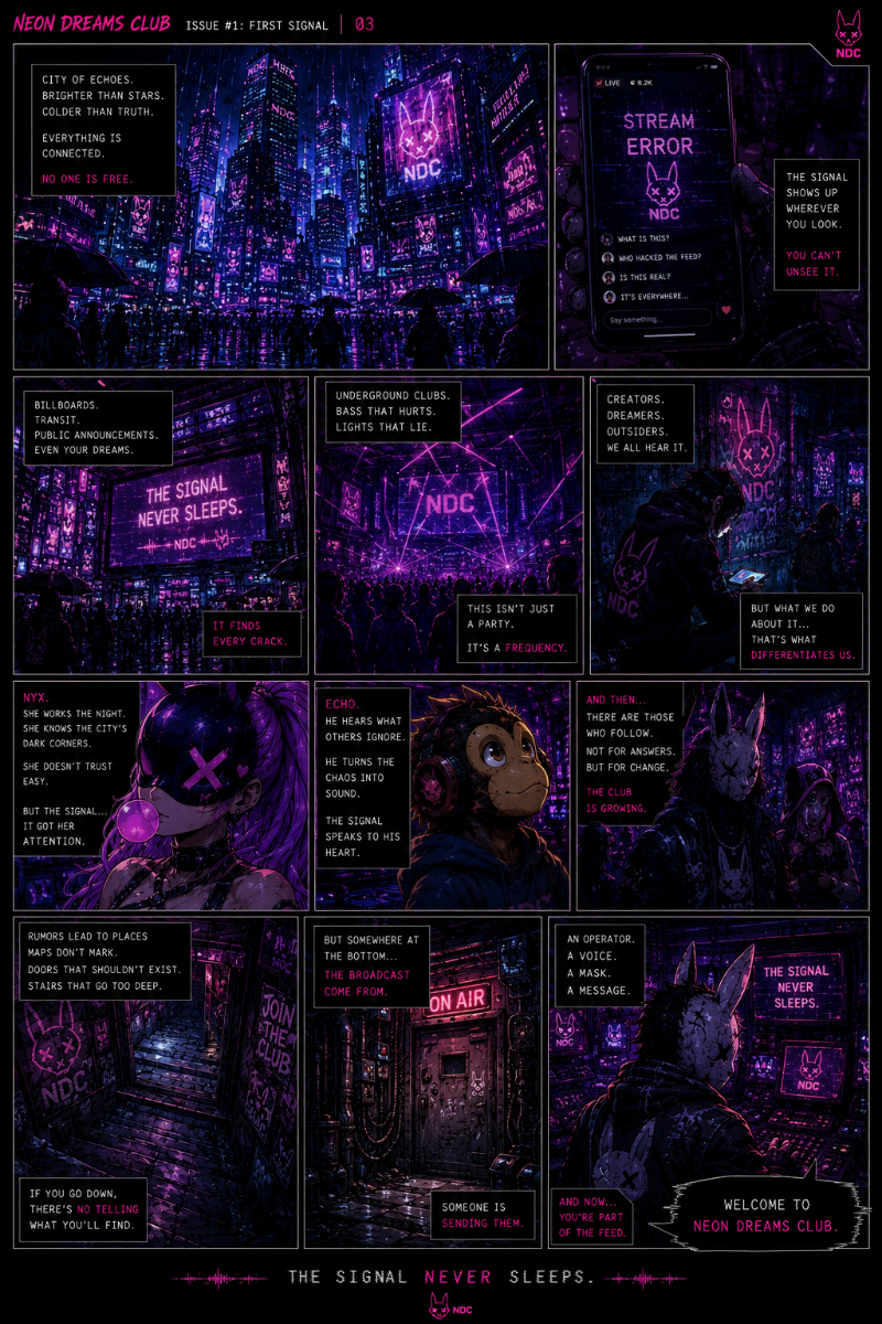 Neon Dreams Club First Edition page 4