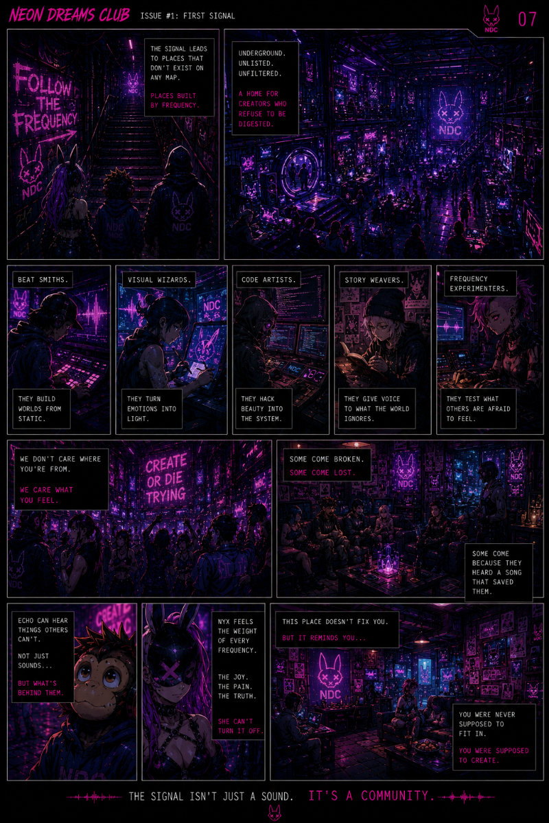 Neon Dreams Club First Edition page 7
